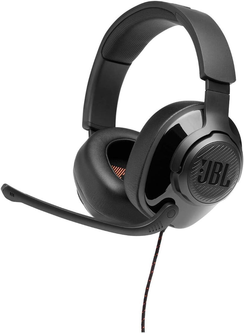 JBL Gaming Headset Quantum 200 Wired Over-Ear Headphones Mic Microphone PC Mac