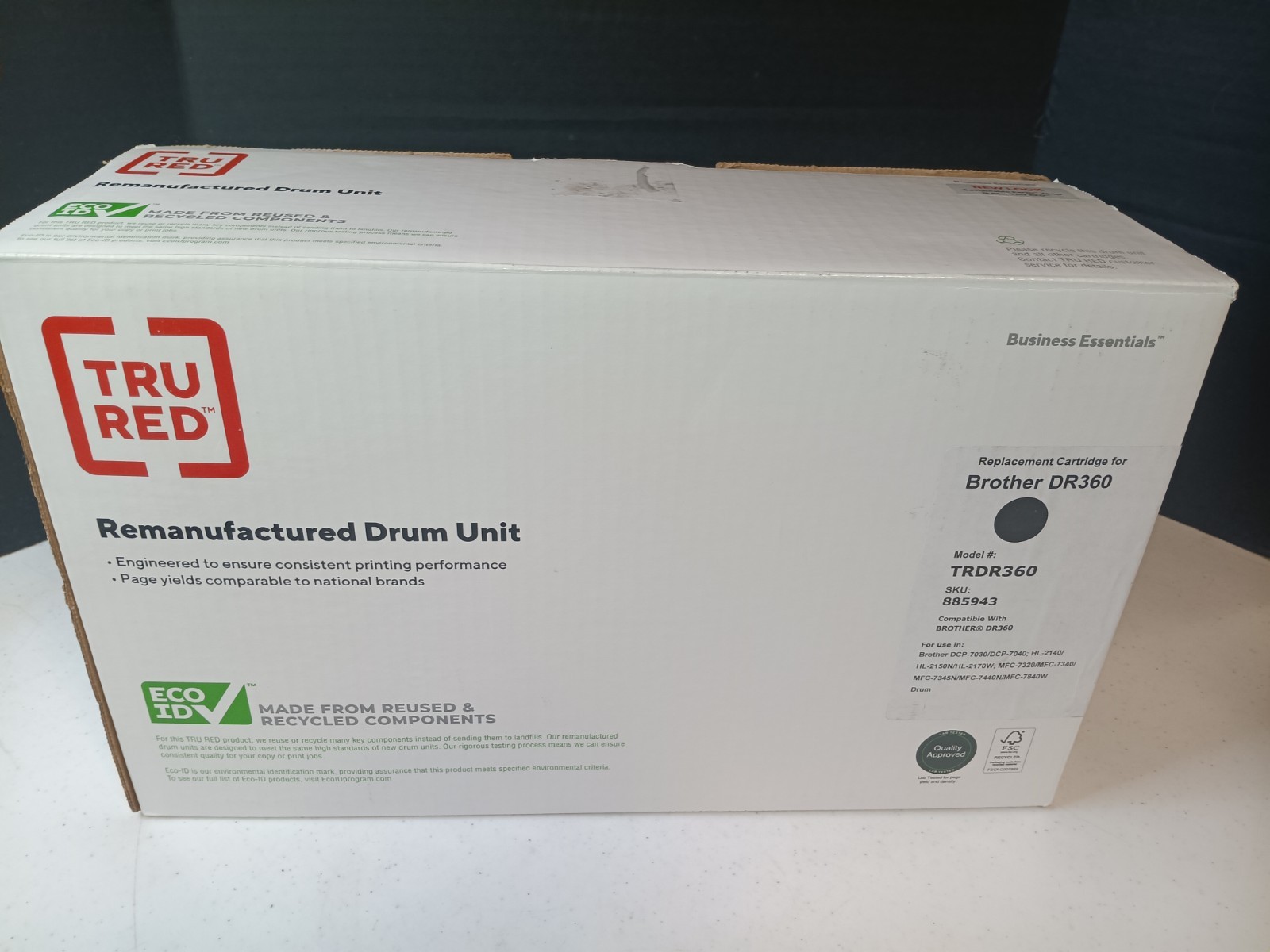 TRU RED Laser Drum Unit Toner Cartridge - Brother DR360 (TRDR360) Black