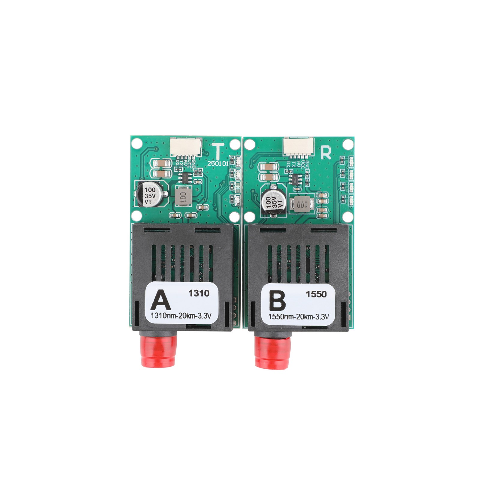 40KM  Drone TTL Fiber Optic Transceiver Module Air & Ground for UAV FPV