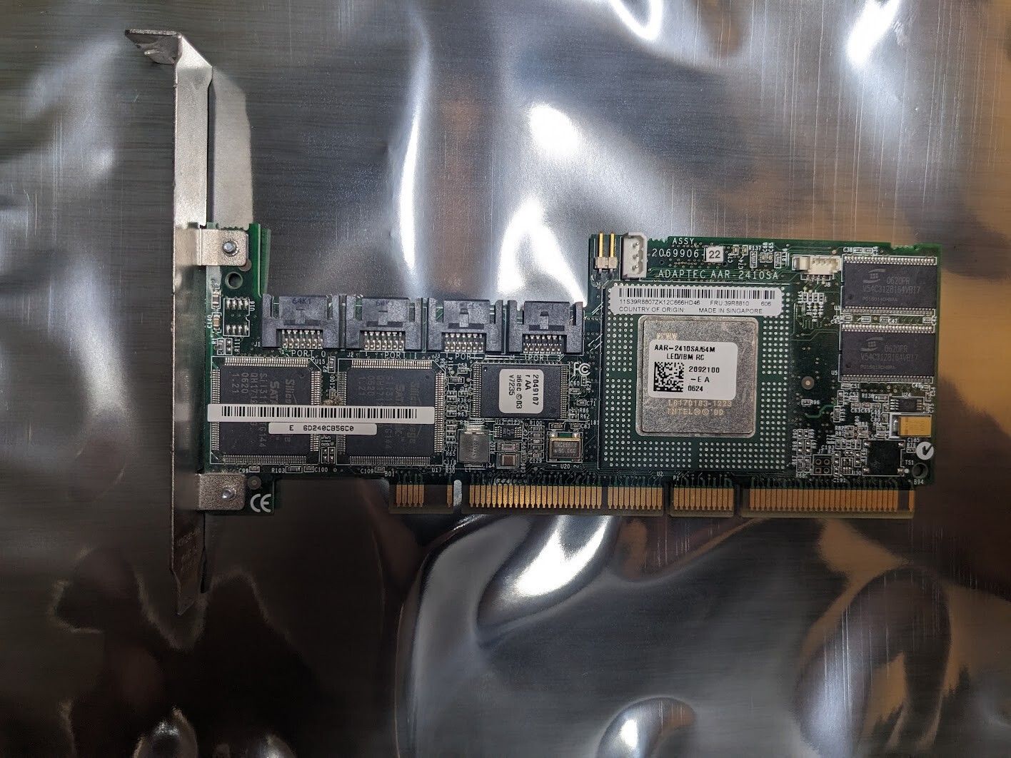 Adaptec AAR-2410SA internal 4 port PCI SATA Controller, JBOD/RAID0/1/5/10