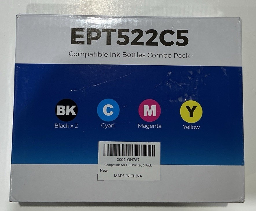 Compatible Epson 522 High Capacity Ink 5 Pack Compatible ET-2803,2800,2720,4800