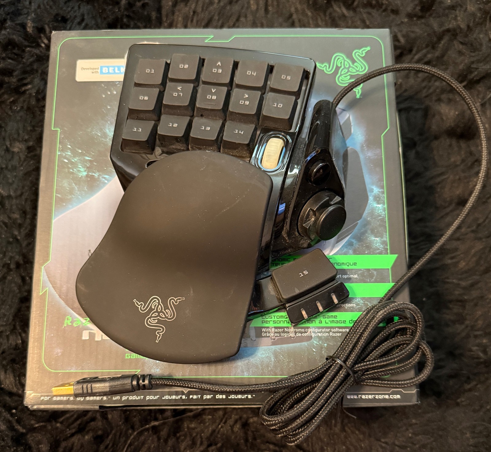 RAZER Nostromo Gaming Keypad, Open Box, Left Hand. Tested and Working