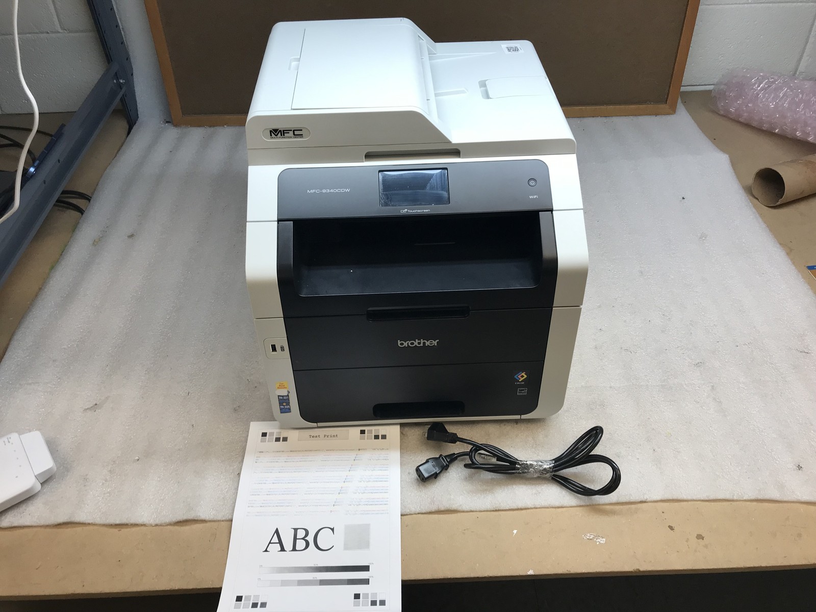 Brother MFC-9340CDW Wireless Color Laser All-in-One 8938 Pages & Toner Tested
