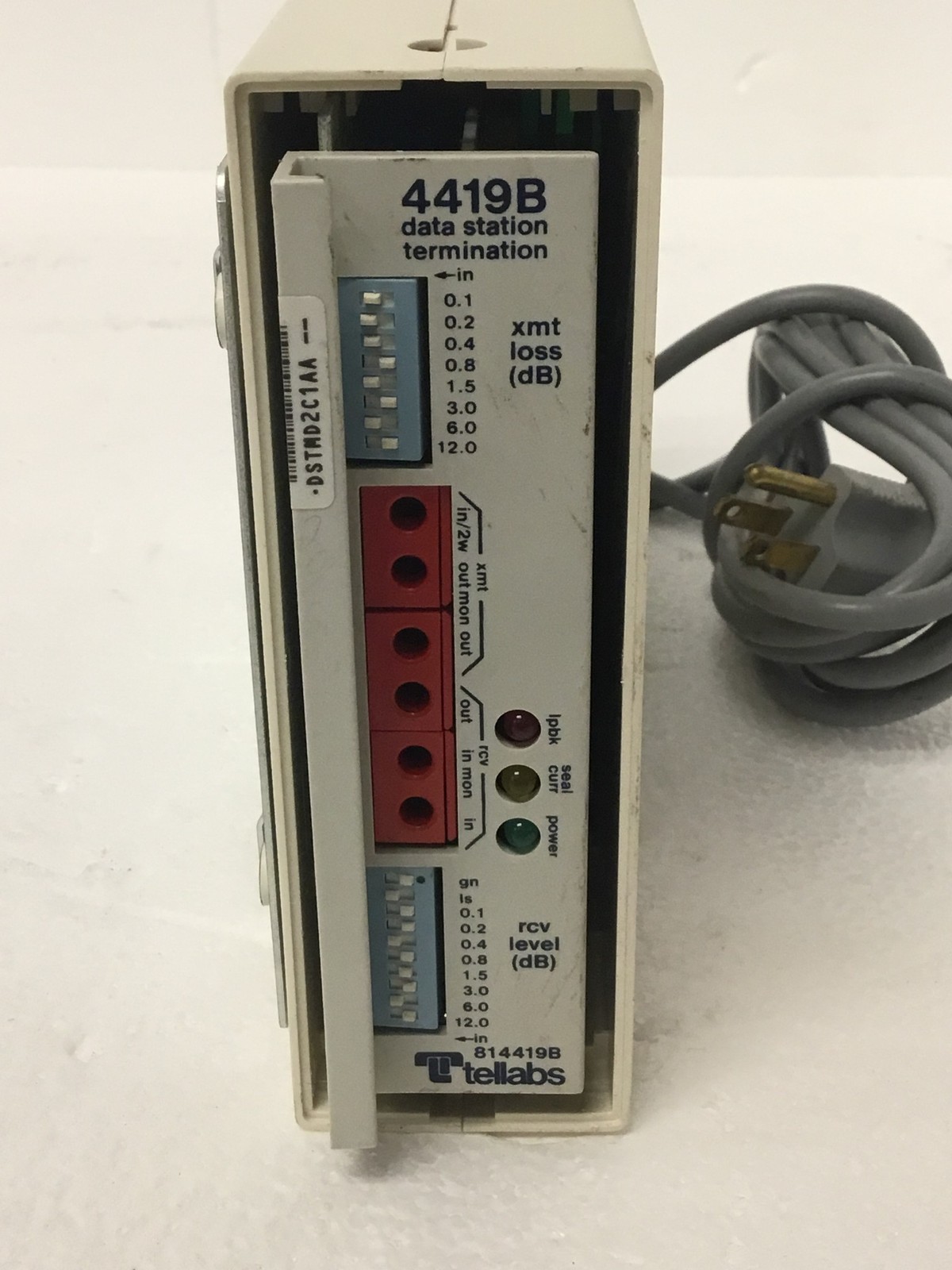 Tellabs 810263E-1 Data Station Terminal 263E w/Tellabs 4419B Data Station WORKS