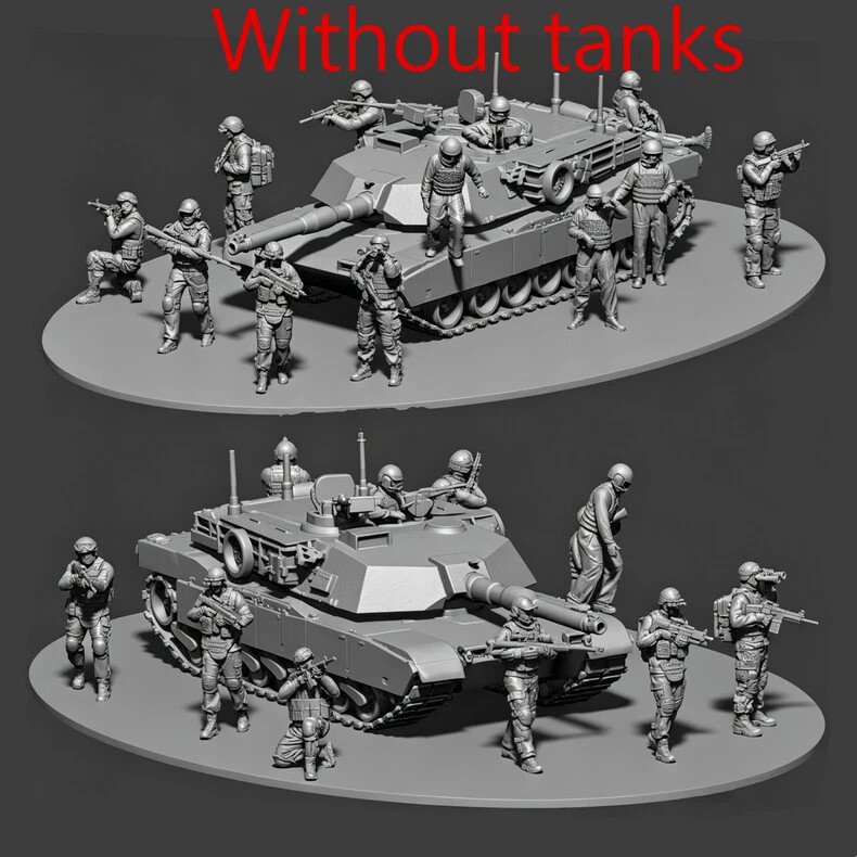 multi-specification US M1 Tank Soldiers Figures Model Resin Printed freeshipping
