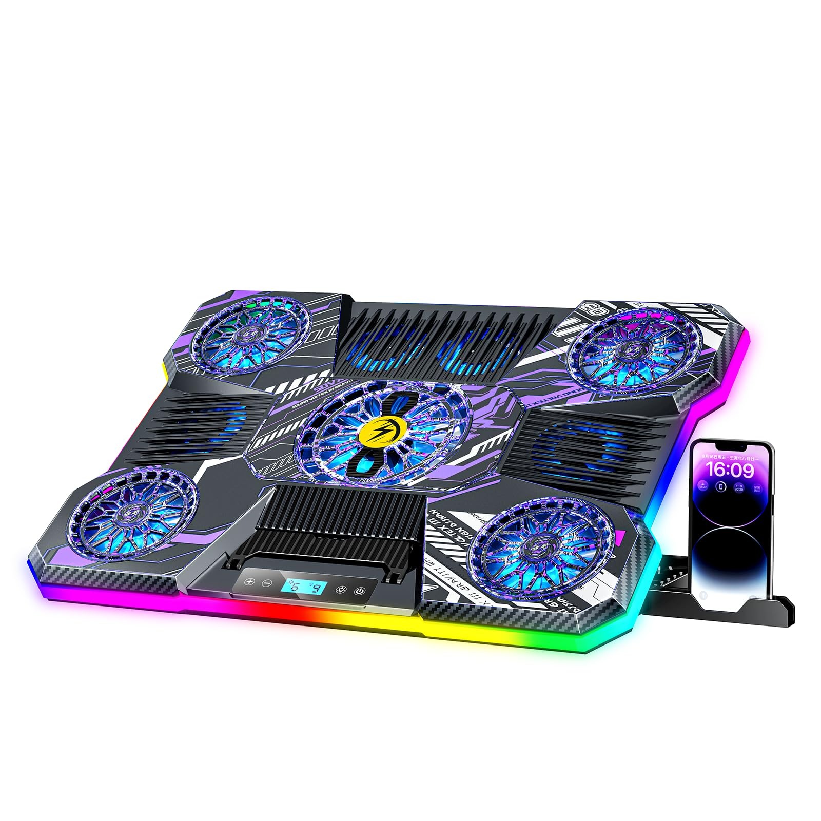ChillCore RGB Laptop Cooling Pad, Fan Pad 9 Fans Standard K11