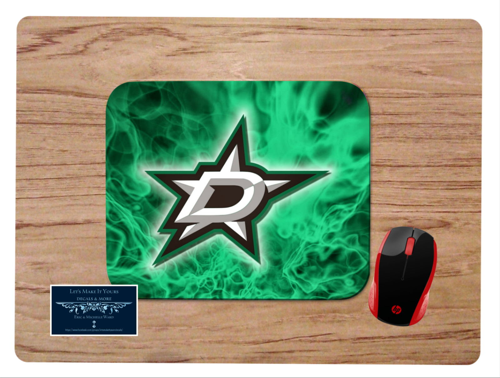 DALLAS STARS CUSTOM PC DESK MAT MOUSE PAD HOME SCHOOL OFFICE GIFT NHL 