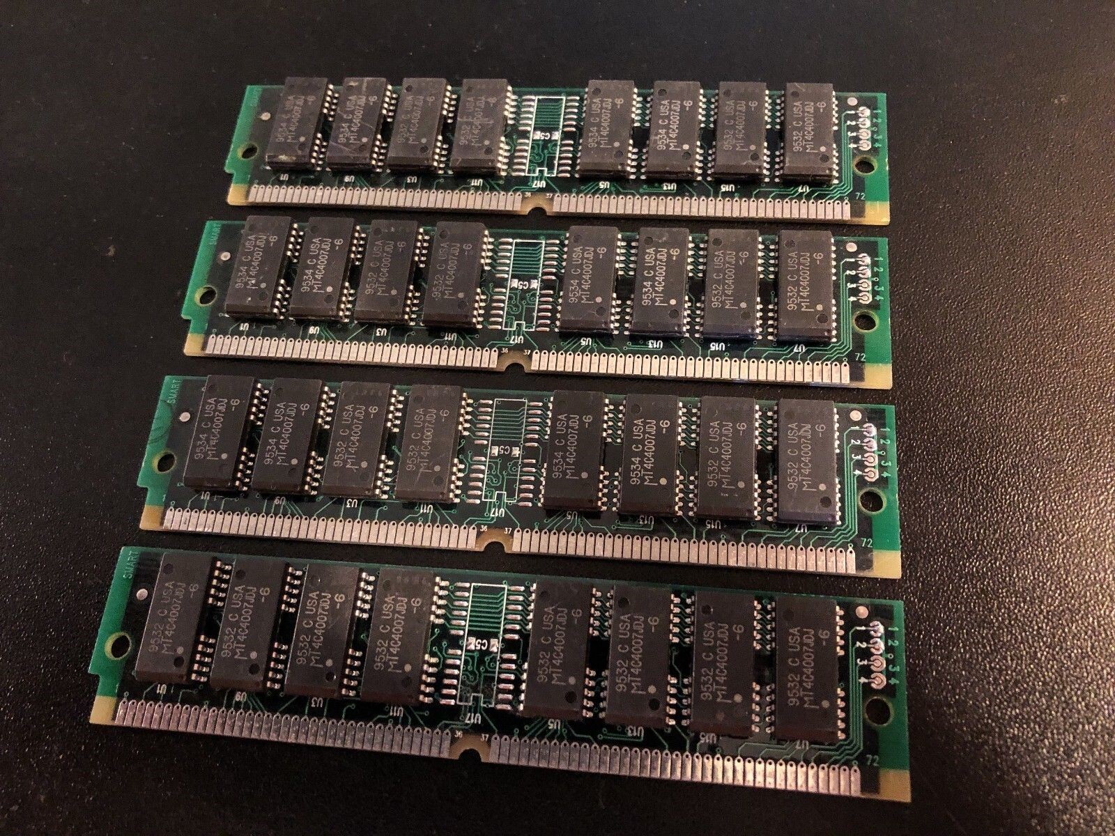 4x 4MB 72-Pin 60ns EDO SIMM Memory 16MB Non-Parity Apple Mac PC Unix 1Mx32