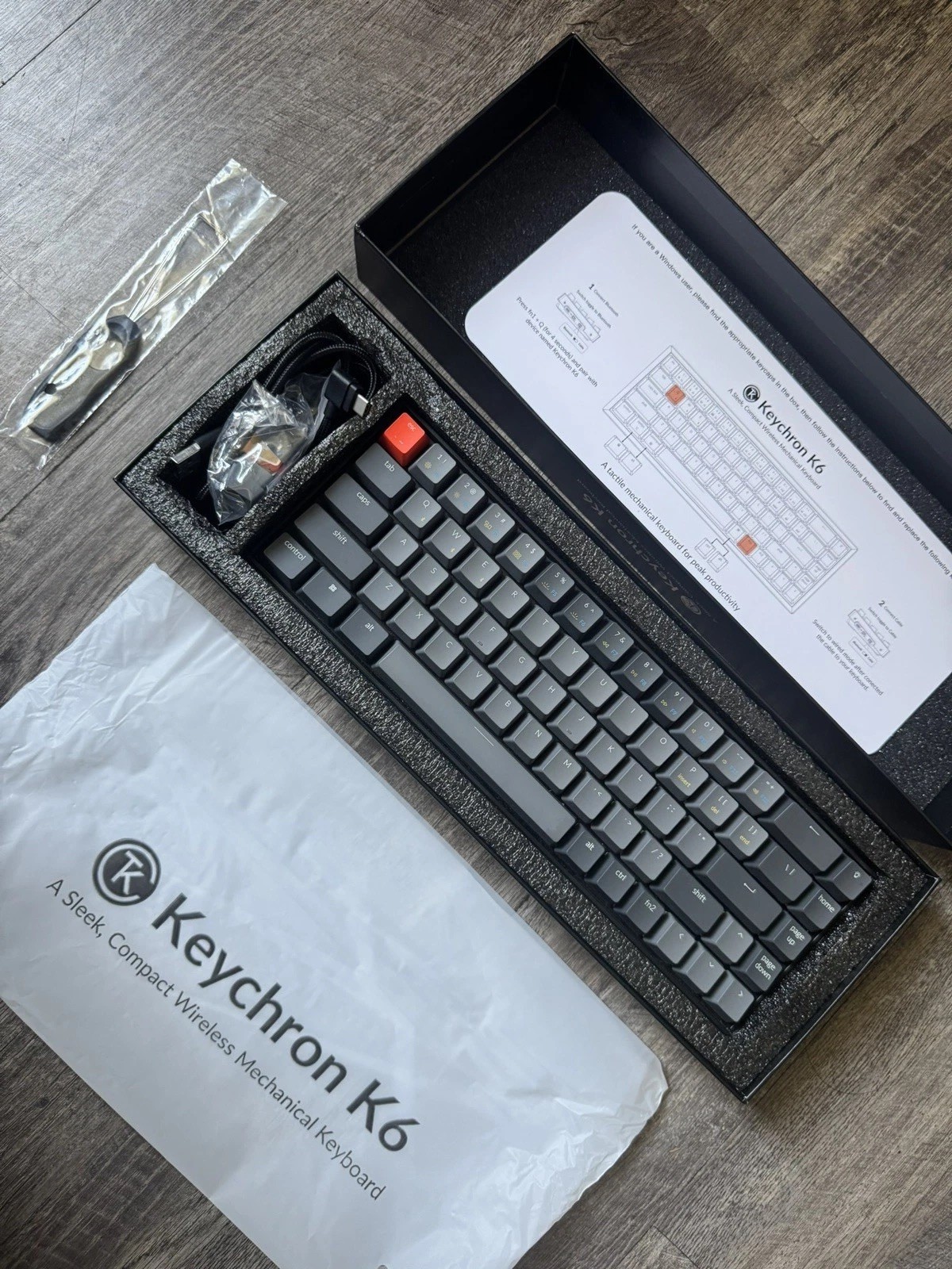 Keychron K6 Hot-Swappable Wireless Keyboard