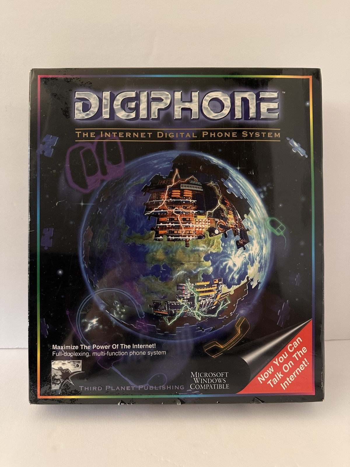 DIGIPHONE World's First Internet Digital Duplexing Phone System PC 1995 Vintage