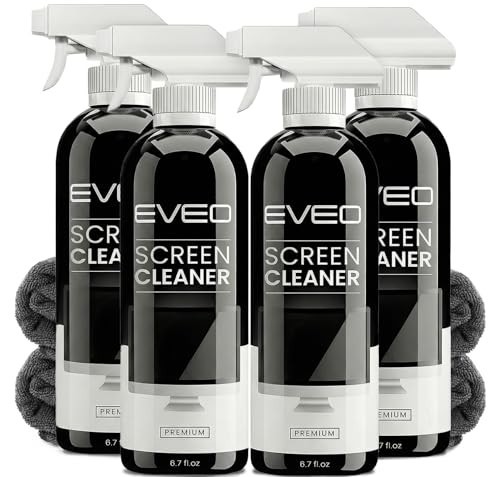 Screen Cleaner Spray Kit for TV, LCD, LED, OLED, Laptop, iPad - 4 Pack