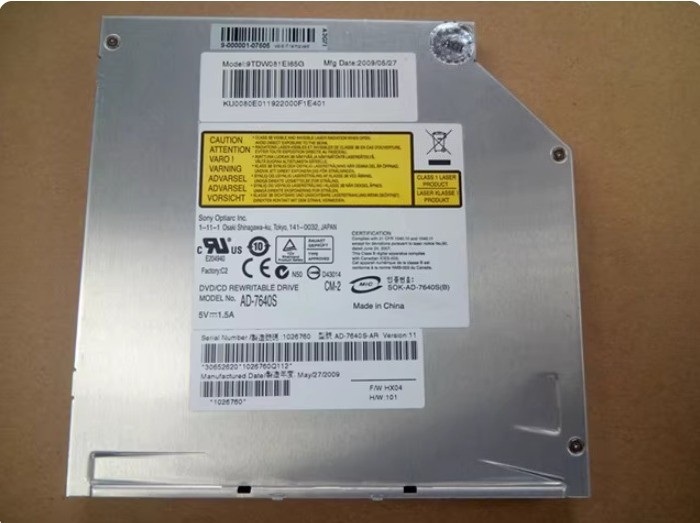 Suitable for UJ8C5 Laptop SATA Slot Load CD DVD RW Burner Drive UJ-8C5