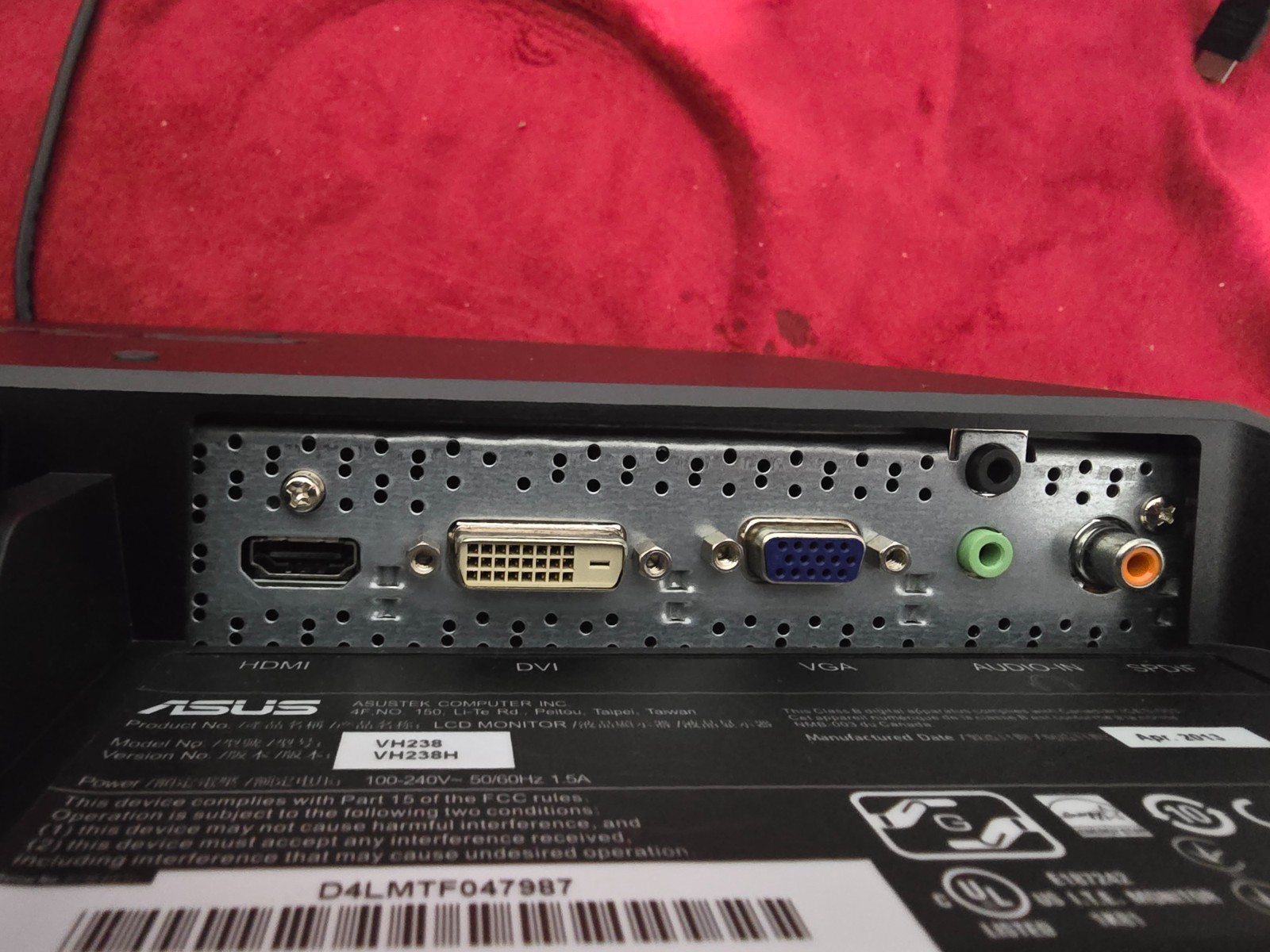 ASUS PB238Q IPS LCD Monitor