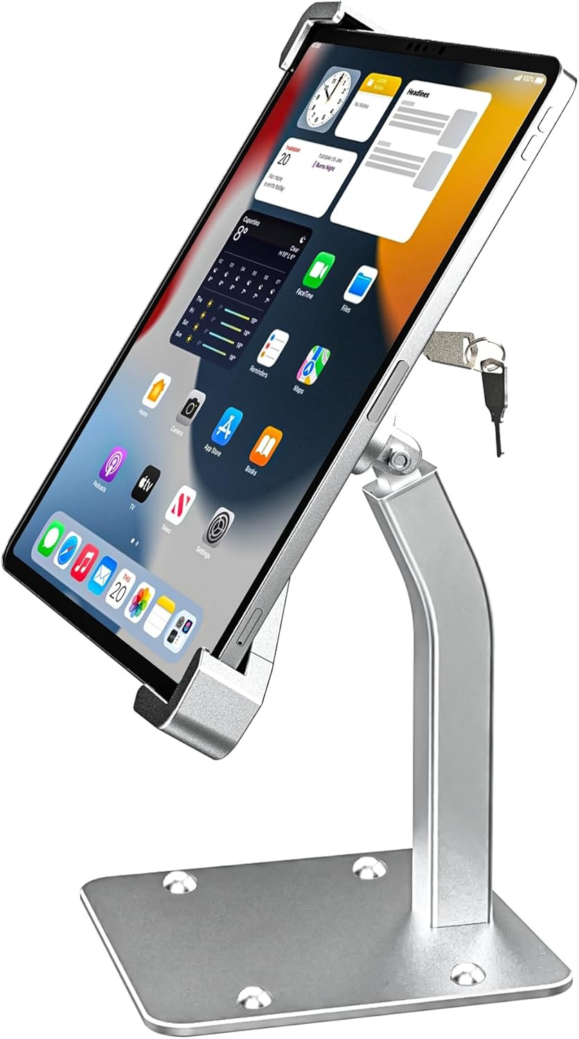Anti Theft Tablet Holder, Secure Desktop Ipad Mount Lock, All Metal Material - K