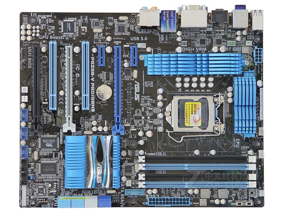 For ASUS P8Z68-V PRO/GEN3 motherboard LGA1155 DDR3 DVI+VGA+HDMI ATX Tested