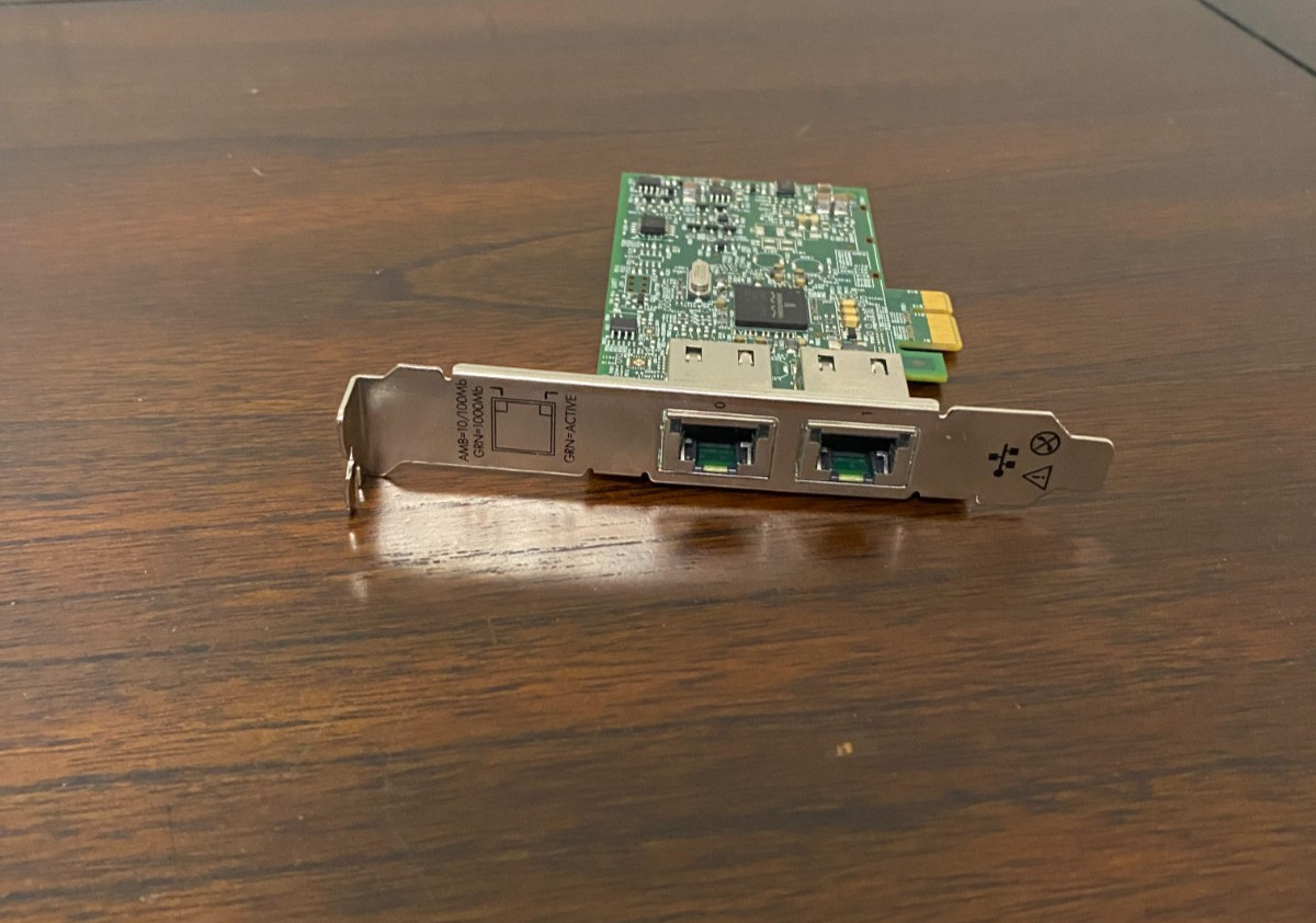 HPE 332T Dual-Port 1GbE Ethernet PCIe Network Adapter P/N: 616012-001 615730-001