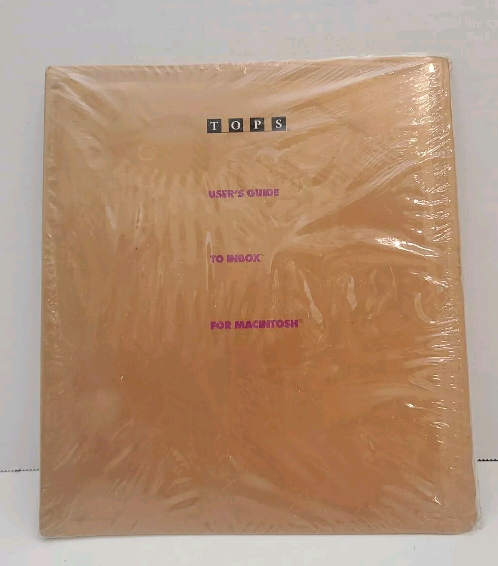 Vintage NEW Tops User's Guide to Inbox for Macintosh & Administrator's Guide