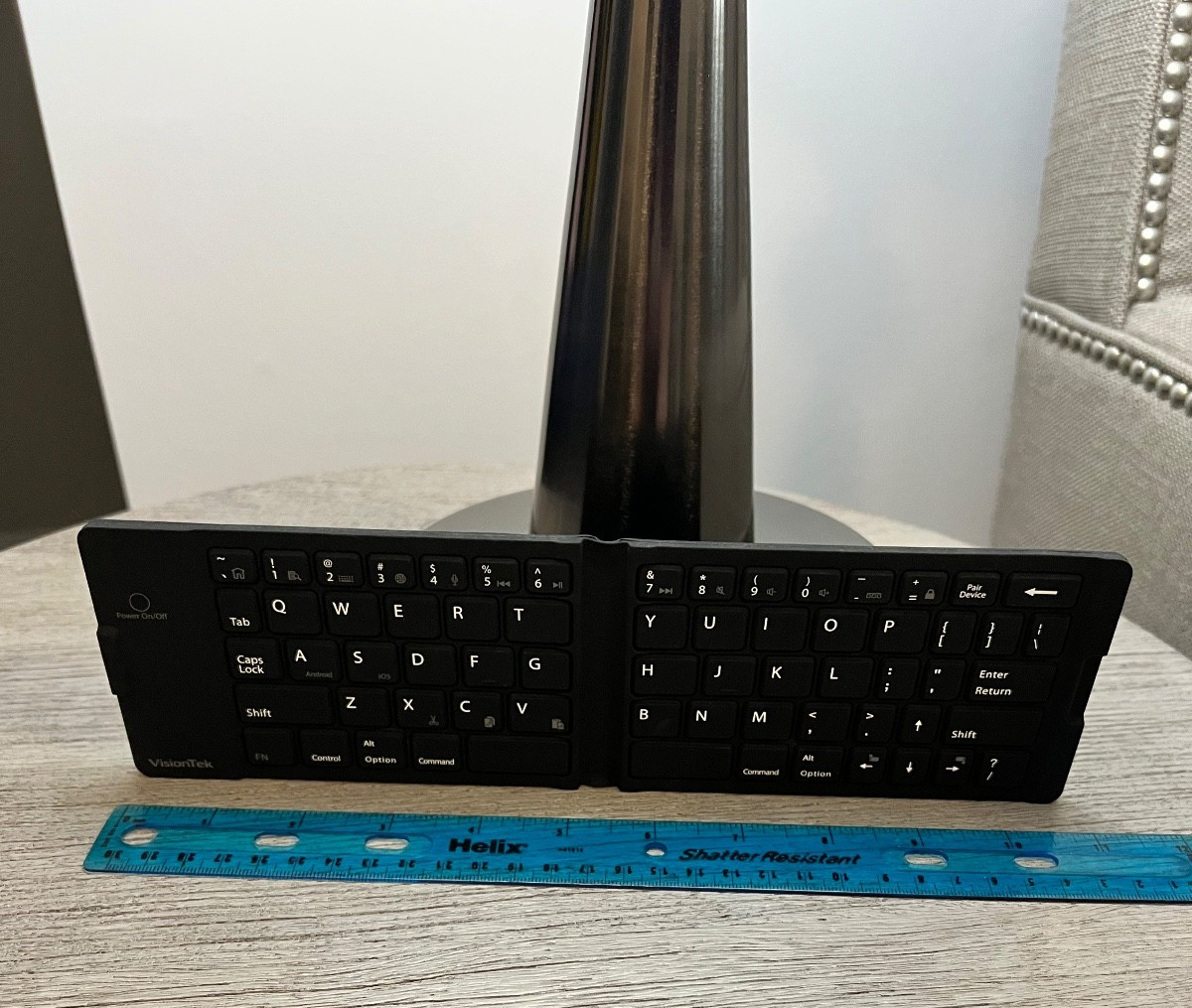 Keyboard VisionTek Flexible Silicone Keyboard Bluetooth Portable + Foldable EUC