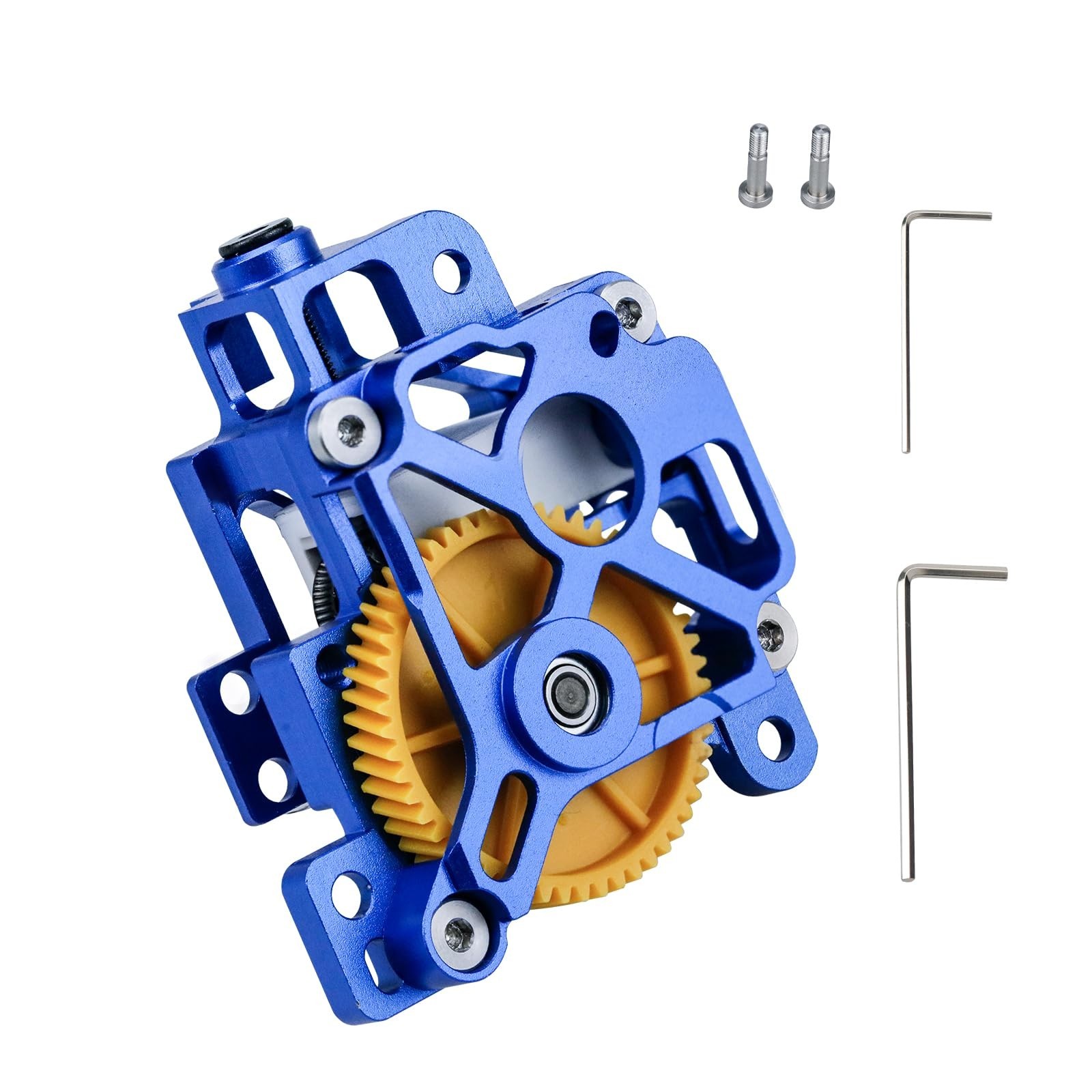 Lightweight Metal Extruder Kit for 3D Printer, CNC Hollow Shell, Dual Gear, Hard