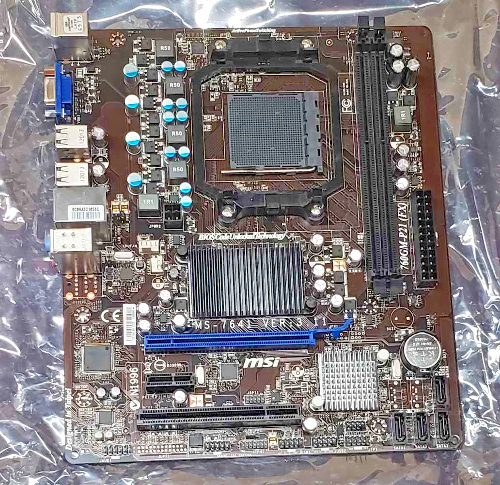 Working MSI 760GM-P21 (FX) AMD socket AM3+ uATX motherboard MS-7641