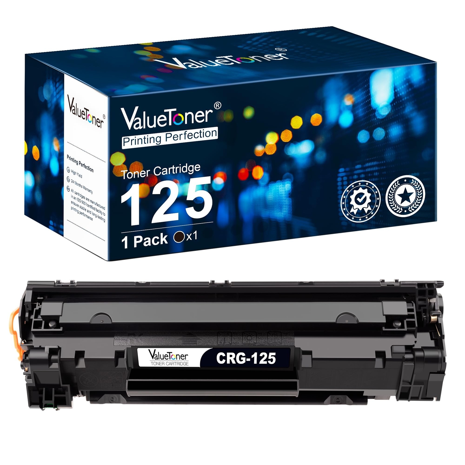 Valuetoner Compatible Toner Cartridge Replacement for Canon 125 Black Toner C...