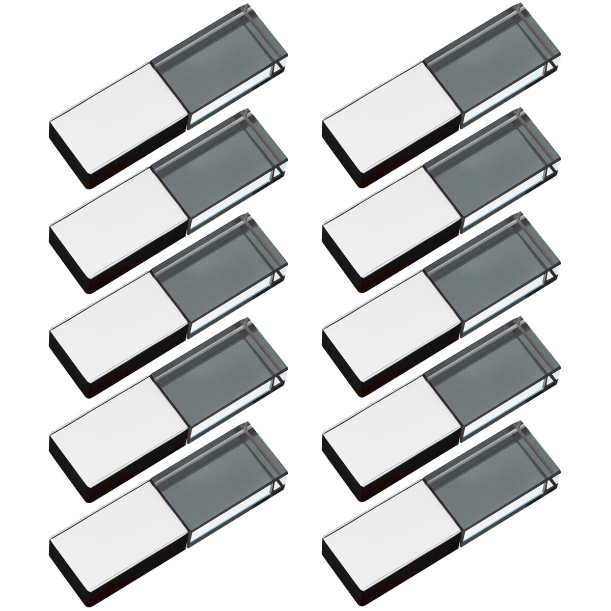 Lot 30PCS 1/2/4/8/16GB Crystal Glass USB Flash Drive Memory Storage Custom Logo