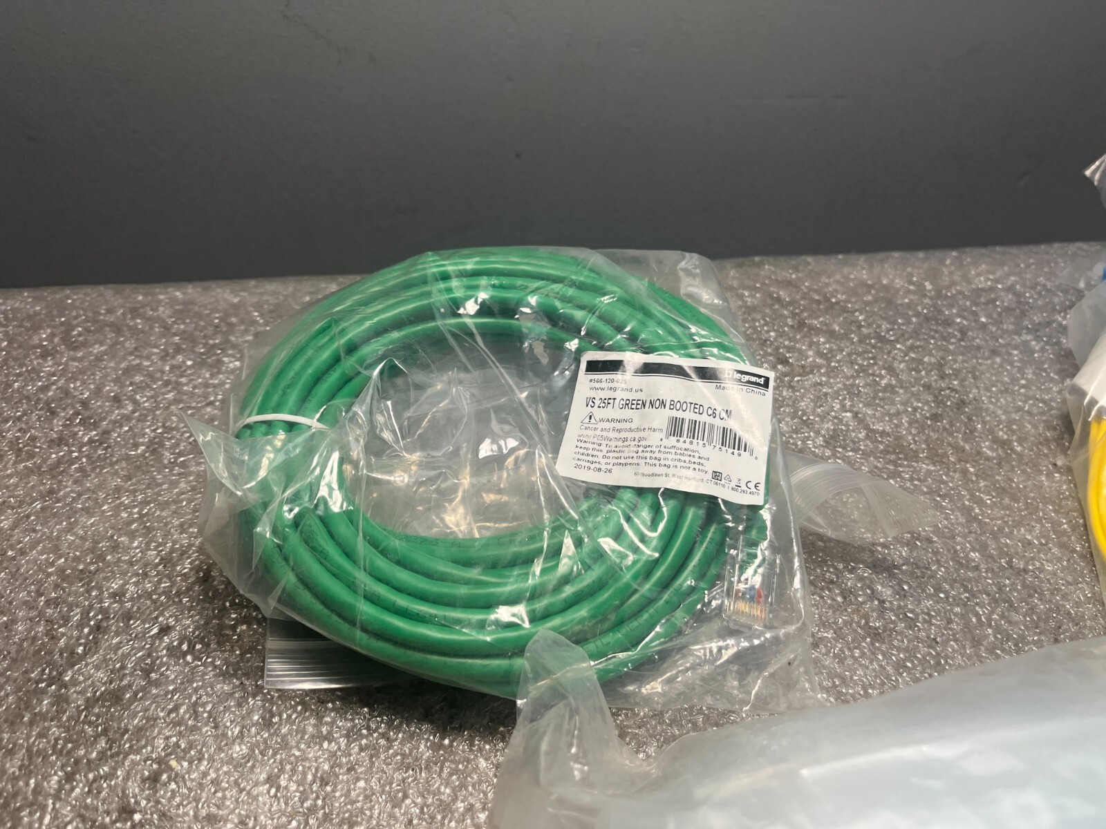 LEGRAND 566-120-025 VS 25FT GREEN NON BOOTED C6 CM