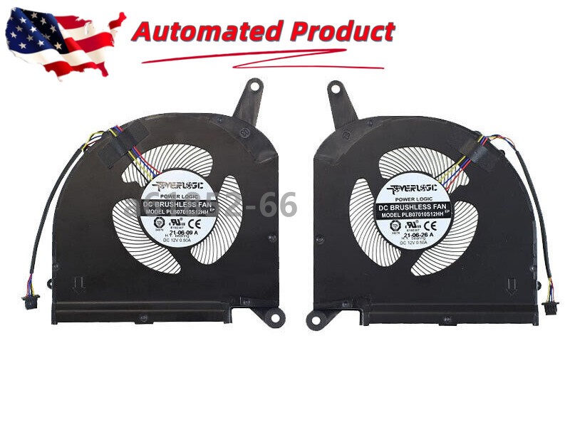 For GIGABYTE Aorus 17G XB YC RX7G Laptop CPU GPU Cooling Fan PLB07010S12HH DC12V