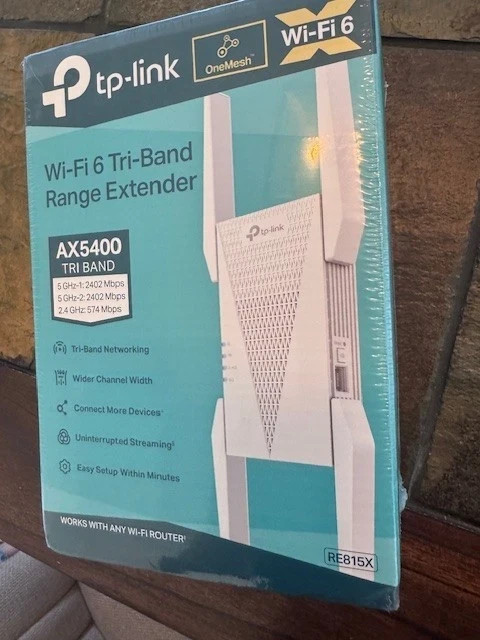 TP-Link | RE815X AX5400 | Tri-Band WiFi 6 Range Extender | w/ Ethernet OPEN BOX