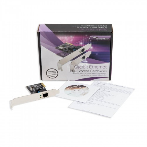 SYBA Realtek RTL8111 chipset Single Port Gigabit Ethernet PCI-e x1 Network Card