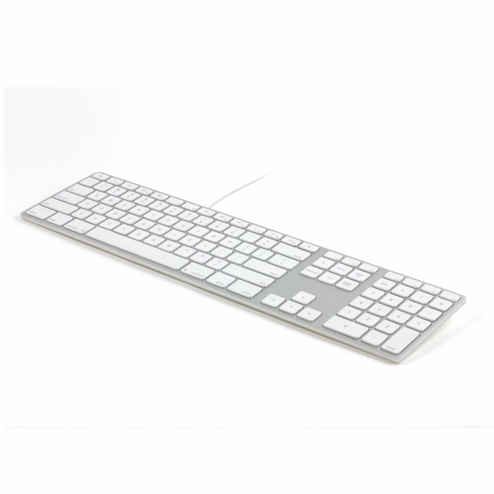 Matias FK318S-UK Aluminium USB Keyboard For Mac OS QWERTY UK Layout Silver