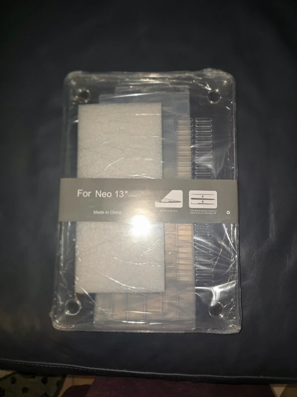 Clear Hard Shell Case for MacBook Neo 13 Transparent