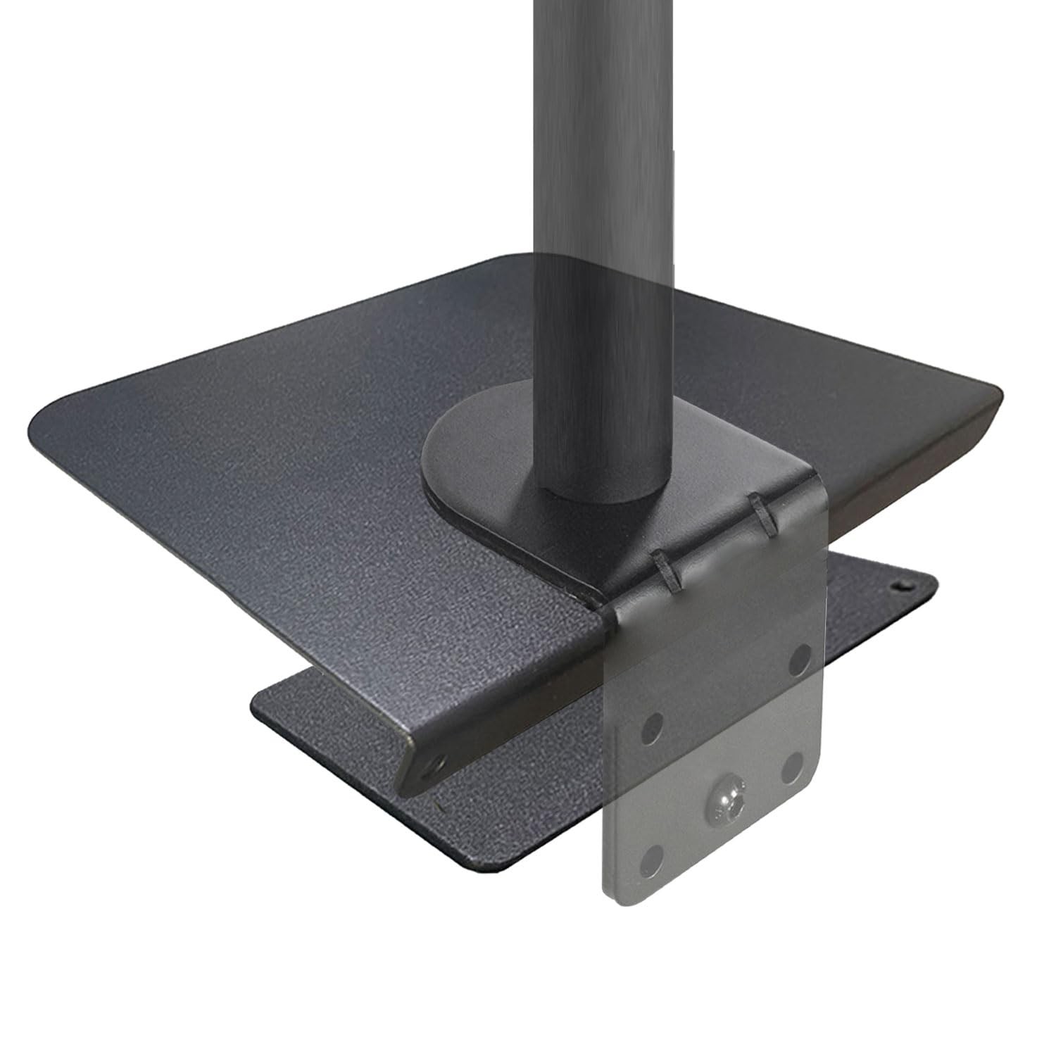 2 PCS Steel Monitor Mount Reinforcement Plate C Clamp Installation Black