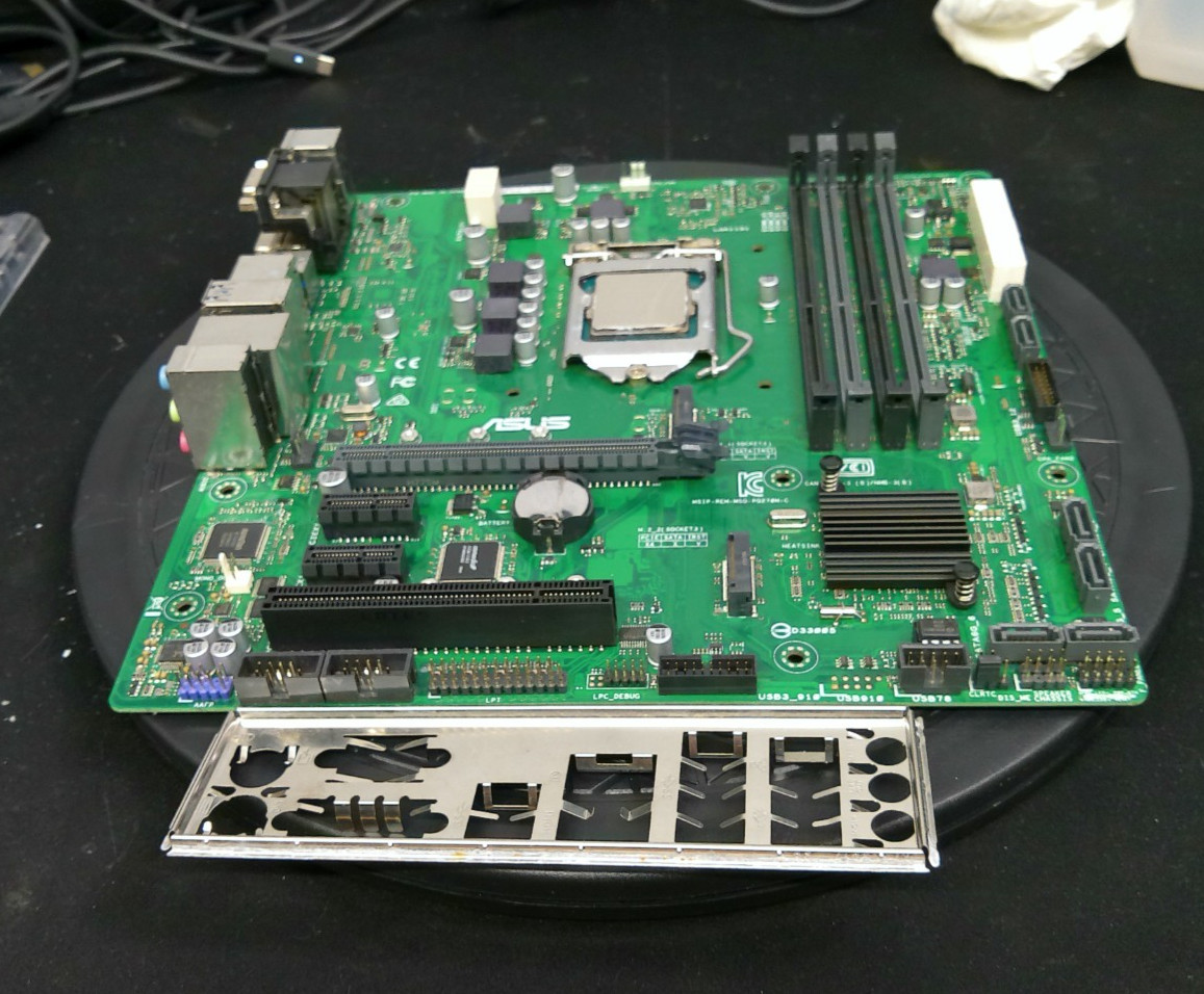 ASUS PRIME Q270M-C Motherboard W/ Intel Core i7-6700K SR2BR CPU & I/O Shield