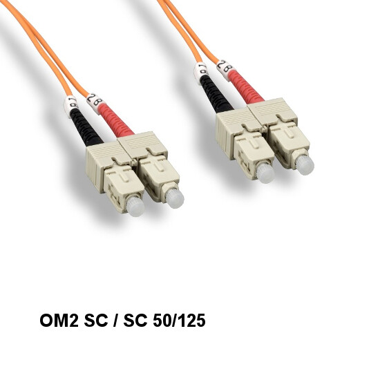 [10X] Kentek 3m OM2 SC to SC Multi-Mode Fiber Optic Cable 50/125 Duplex OFNR