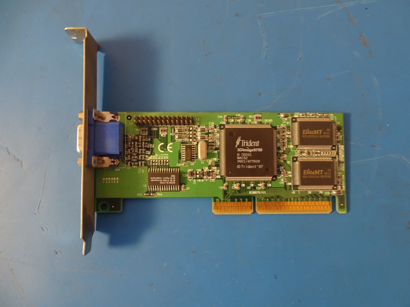 Trident 3DImage9750 4MB AGP Graphics Video Card VCTR8287AGP Vintage PC Vintage G
