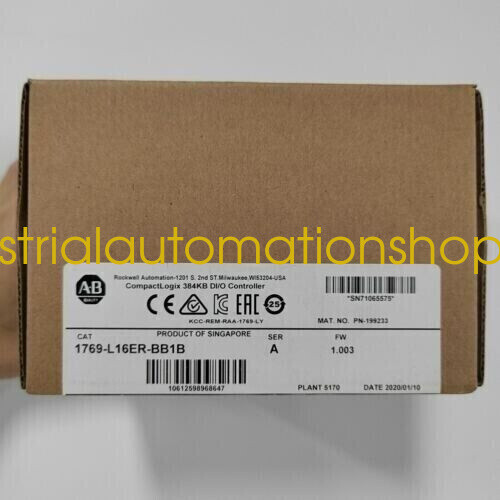 1PC New 1769-L16ER-BB1B 384KB DI/O Controller Via DHL or FedEX