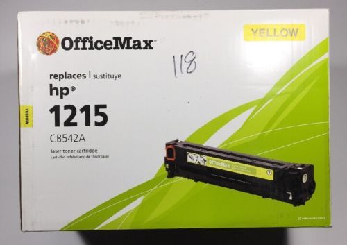 OfficeMax - Replaces HP 1215 CB542A Compatible Laser Toner Cartridge YELLOW  