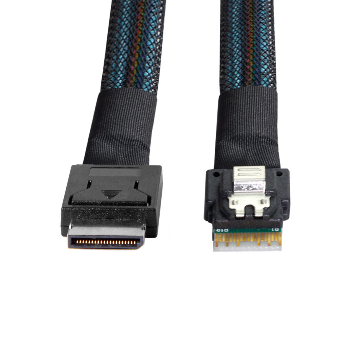 SFF-8654 Slimline SSD Data Active to OcuLink PCIe PCI-Express SFF-8611 4i Cable