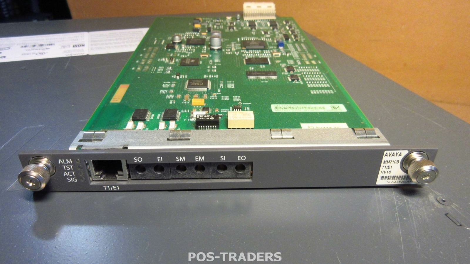 Avaya MM710B T1/E1 HV16 Media Module Board - PULLED FROM AVAYA G450