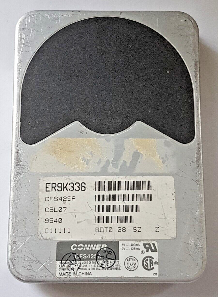425MB IDE Conner CFS425A P-ATA 3600RPM 64KB HDD 3.5" Internal Hard Drive