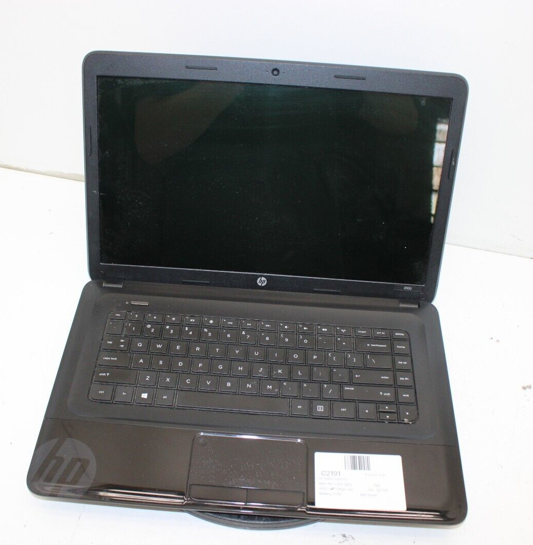 HP 2000-2D27CL Laptop AMD A6-5200 Quad Core 4GB Ram 128GB SSD No OS or Battery