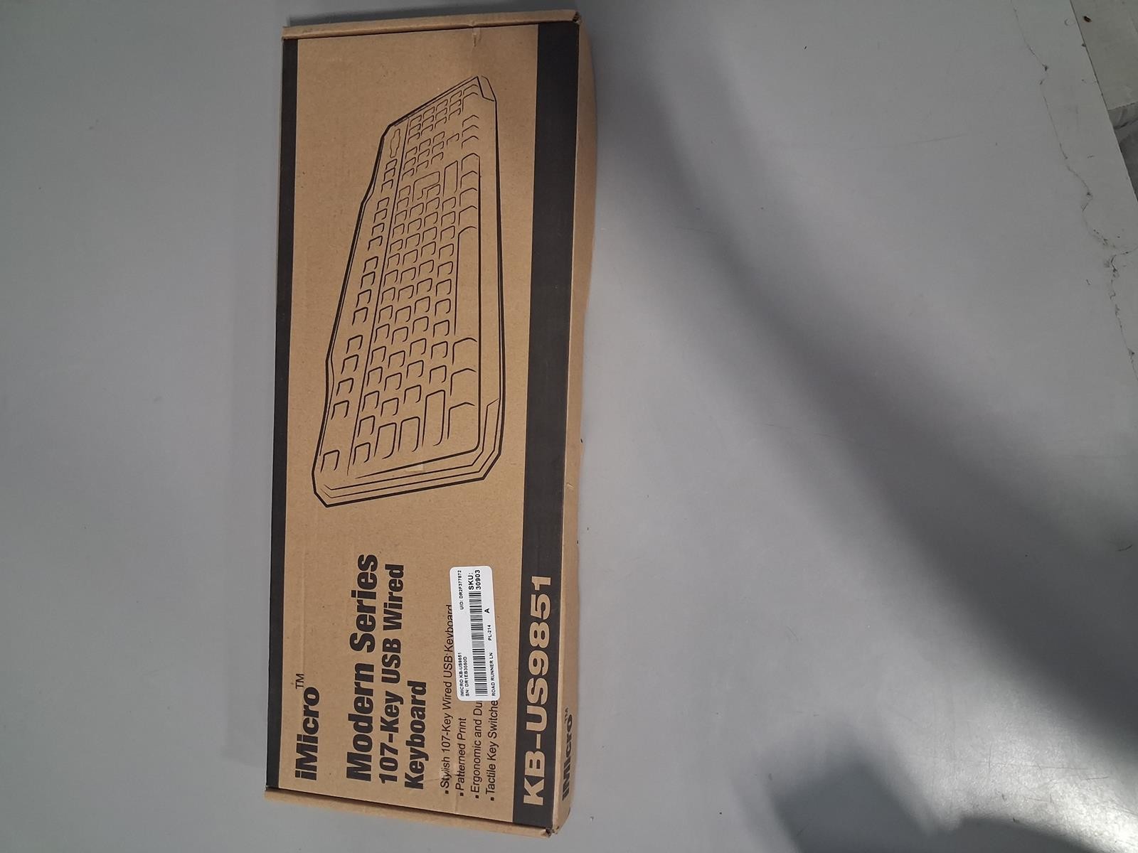 New iMicro KB-US9851 107-Key Wired USB Keyboard English