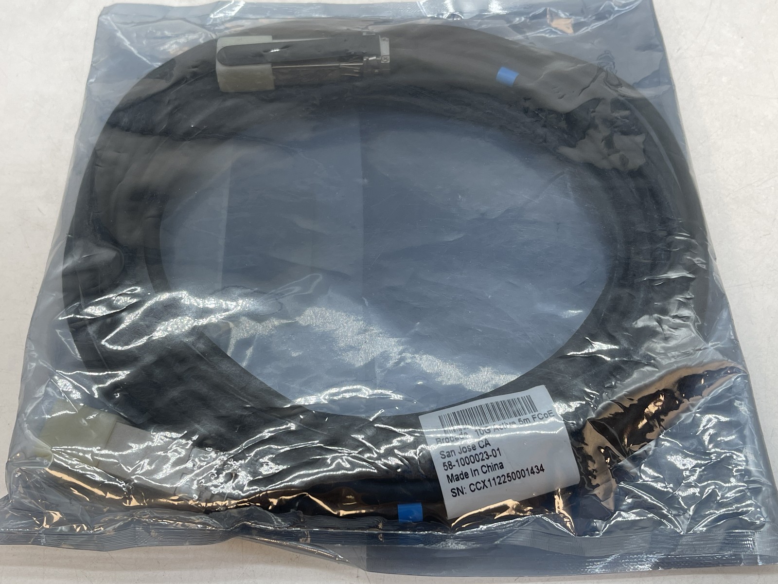 Brocade 10G ACTIVE 5M FCOE CABLE SFP+ TO SFP+ (58-1000023-01) B6-4(10)- Free S/H