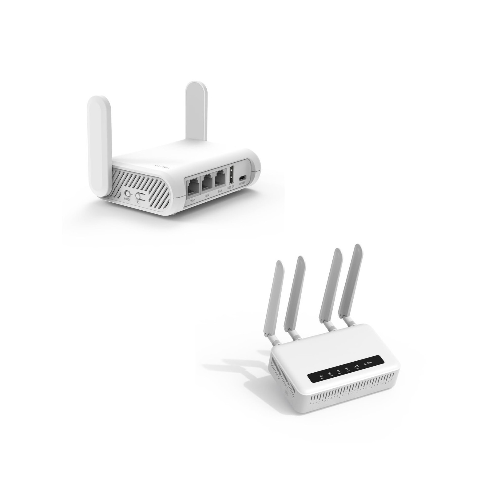 GL-SFT1200 (Opal) Secure Travel WiFi Router & GL-X2000 (Spitz Plus) Cellular ...