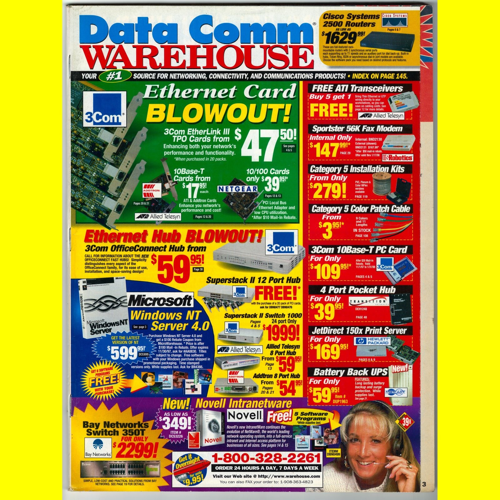 DATA COMM WAREHOUSE 1997 catalog computers IBM microsoft ad vertisement