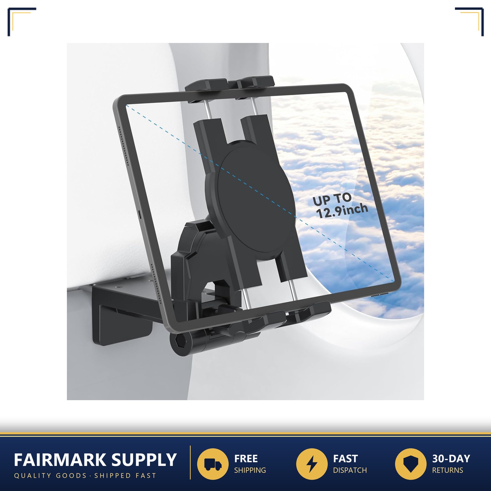 Tablet Holder Mount Adjustable Travel Stand for iPad Phone 5.3-10.6"