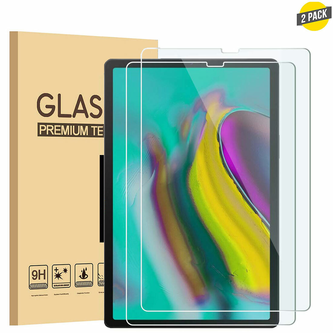 2PCS For Samsung Galaxy Tab S5e T720 T725 10.5" Tempered Glass Screen Protector