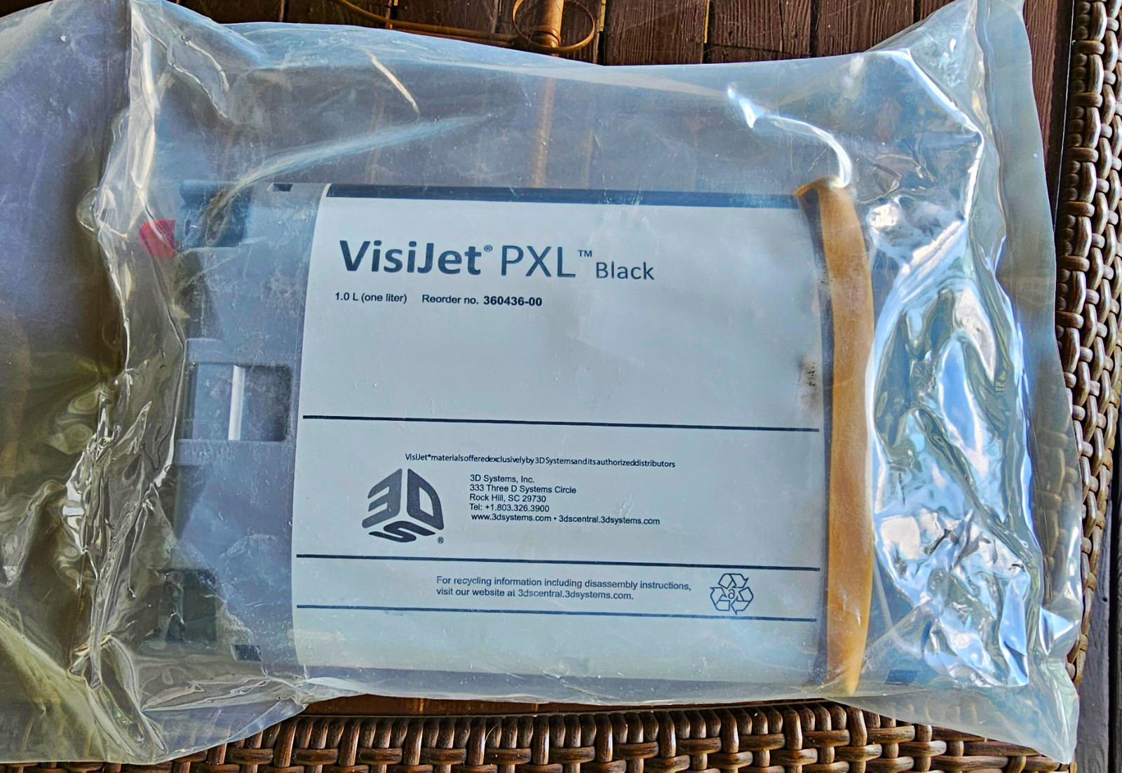 3D Systems Projet 660+ VisiJet PXL Black 1L Cartridge