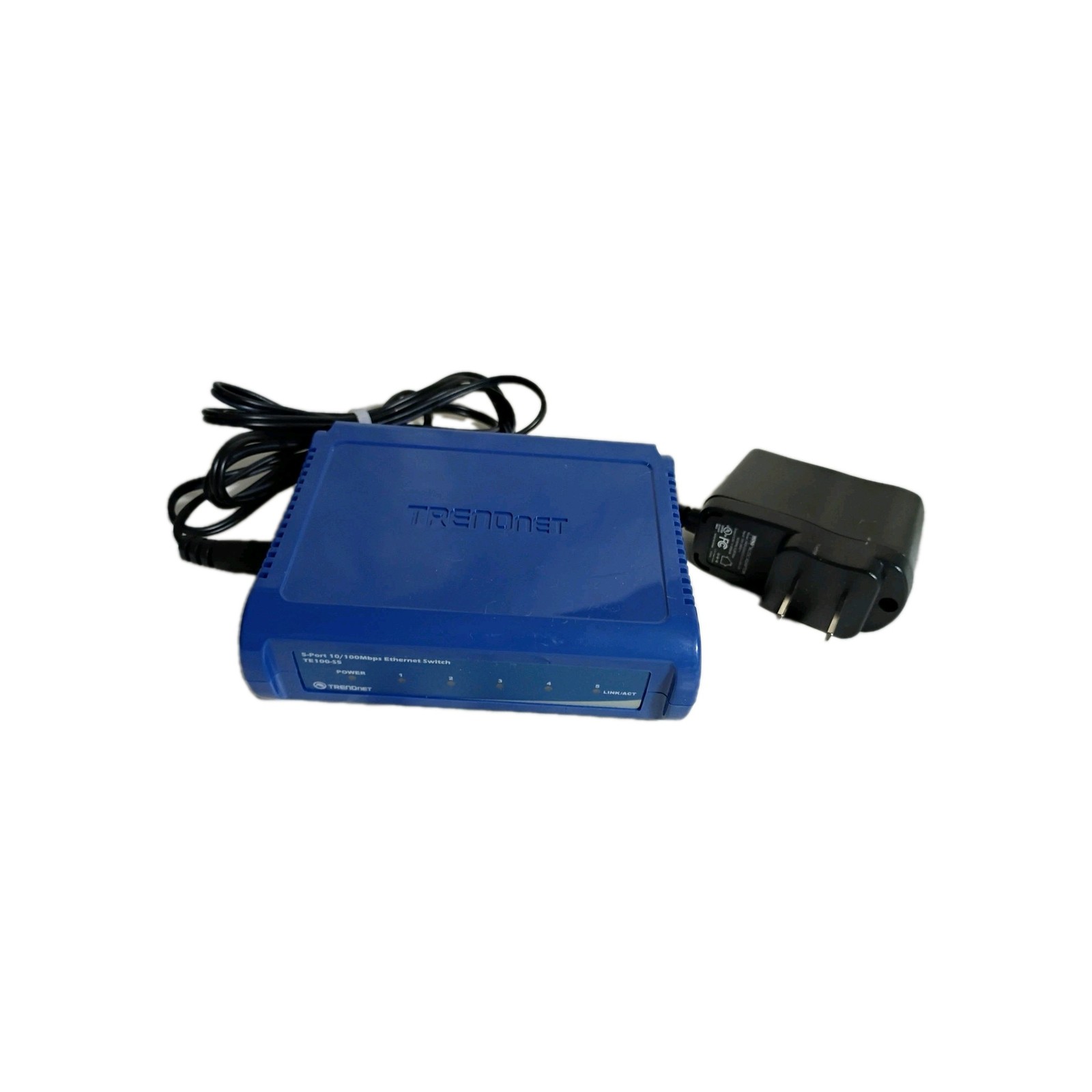 TRENDnet TE100-S5/AS 5-Port Fast Ethernet Switch 10/100 w Power Adapter
